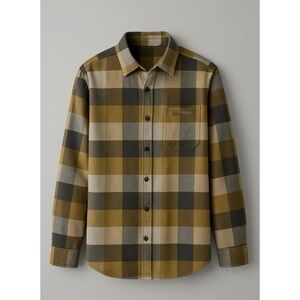 Quiksilver Motherfly Boy Flannel Shirt Boys Large Long Sleeve Plaid Button-Up